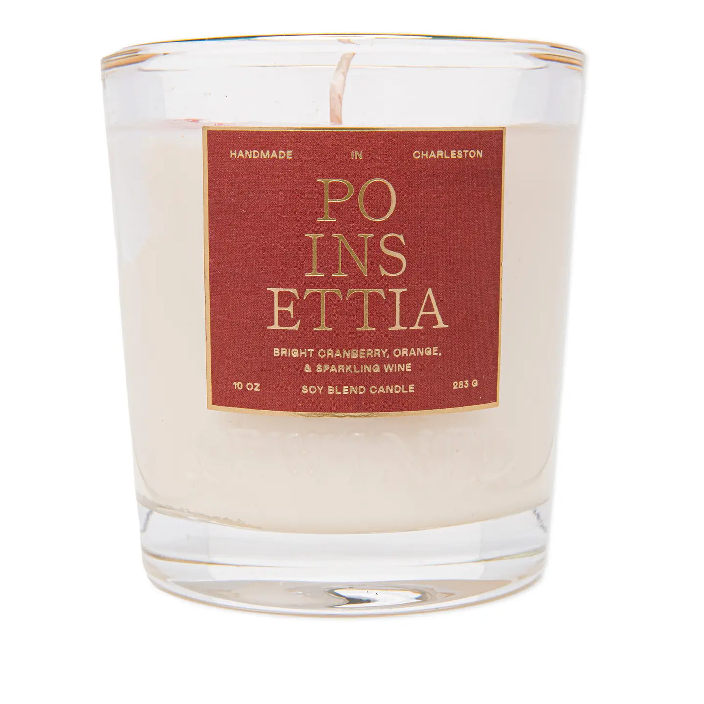 Poinsettia Candle