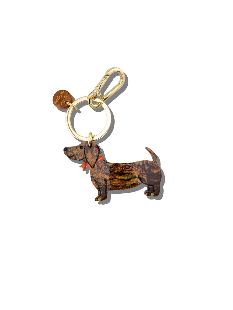 Dachshund Dog Bag Charm & Keychain