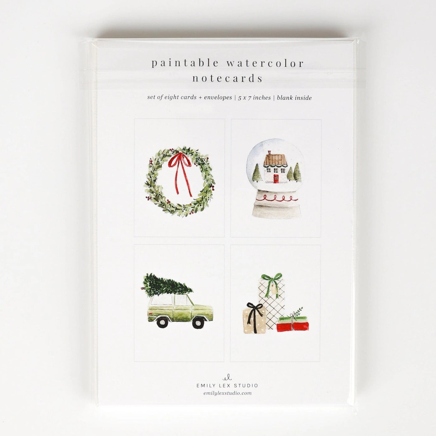 Christmas Cheer Paintable Notecard Set