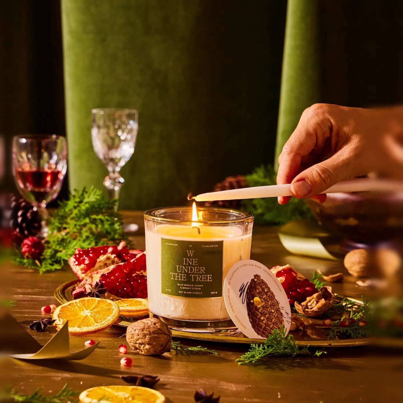 Wine Under the Tree Candle
