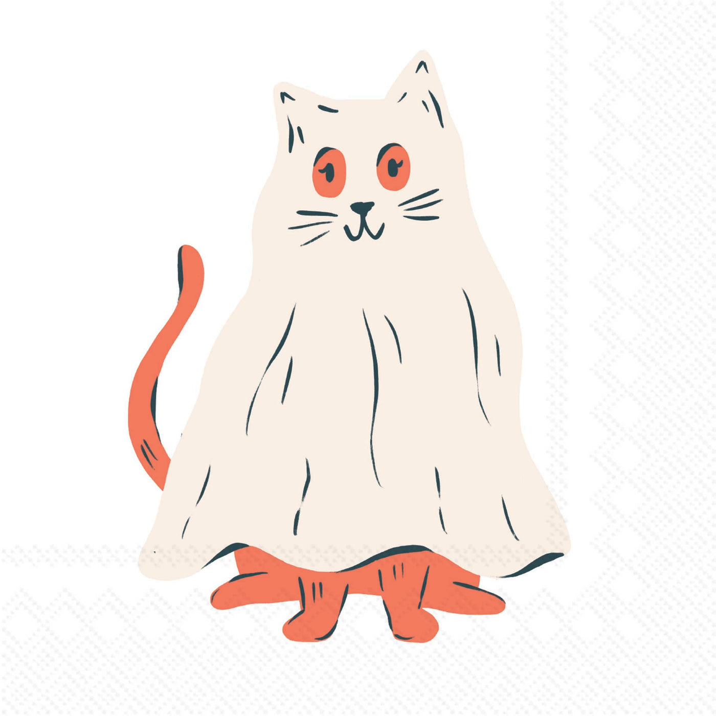 Ghost Kitty Cocktail Napkins