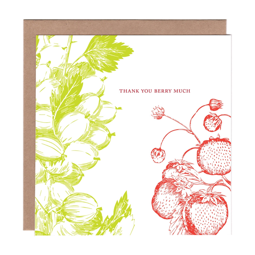 Thank You Berry Much Card