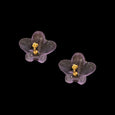 African Violet Post Earrings
