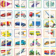 Vehicles Memory Match & Make Card Game