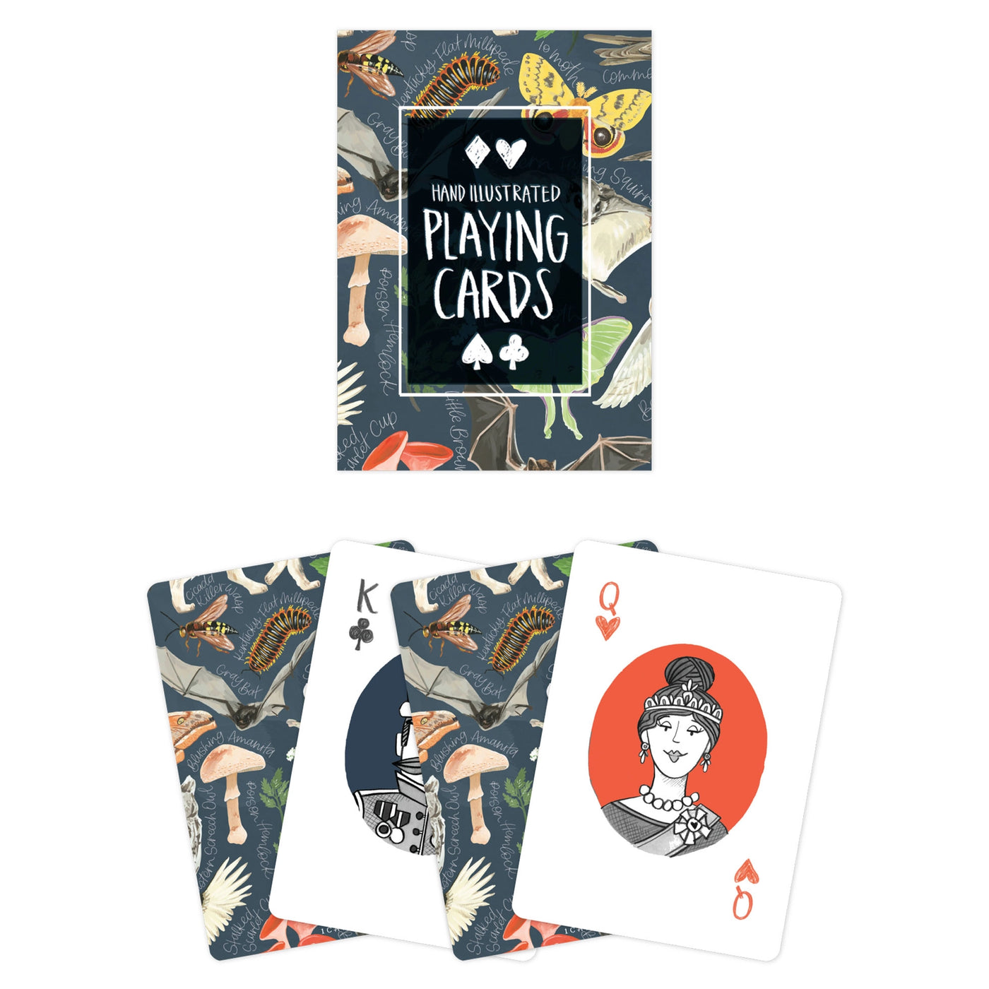 Midnight Flora & Fauna Deck of Playing Cards
