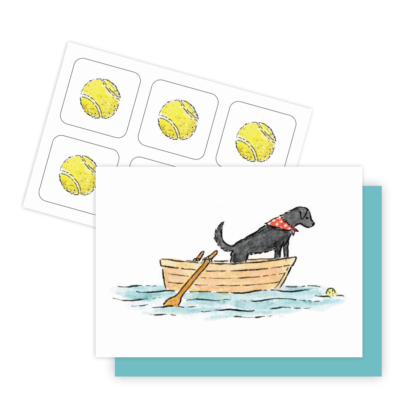 Black Lab Mini Note Card Set