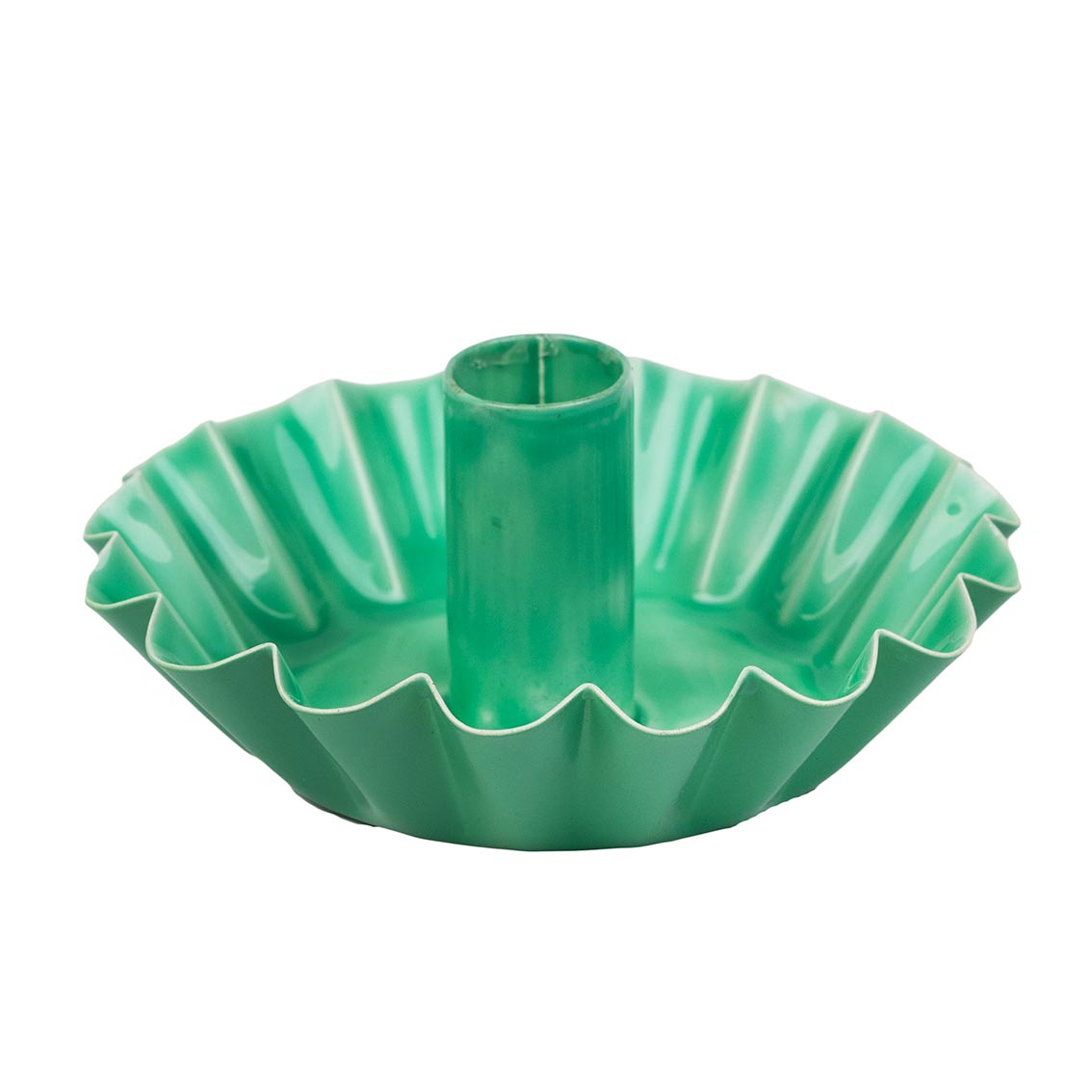 Scalloped Enameled Candleholder