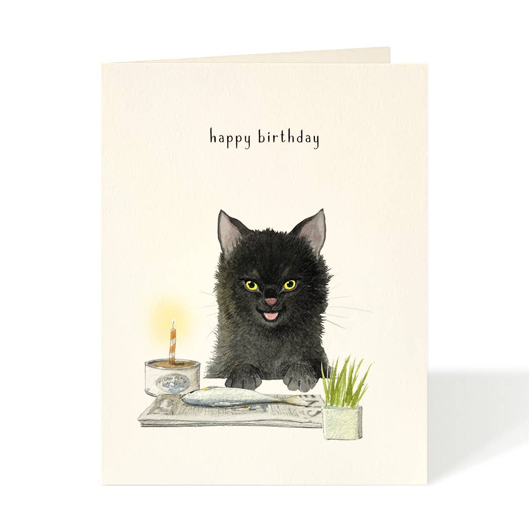 Fish Cake Birthday Card
