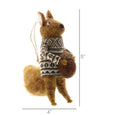 Felt Squirrel with Nut Ornament