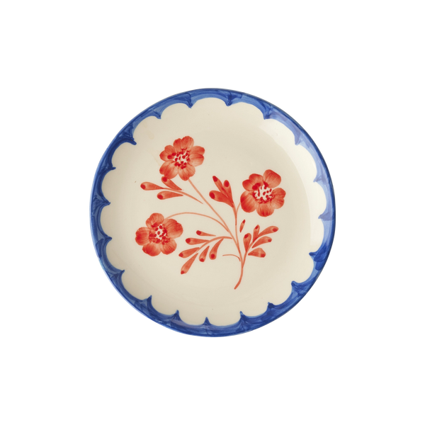 Vintage Flower Dessert Plate
