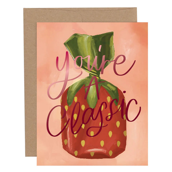 Strawberry Candy Greeting Card