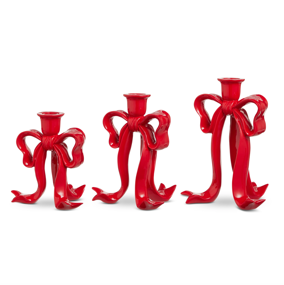 Red Bow Candleholder