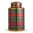 Tartan Decorative Jar