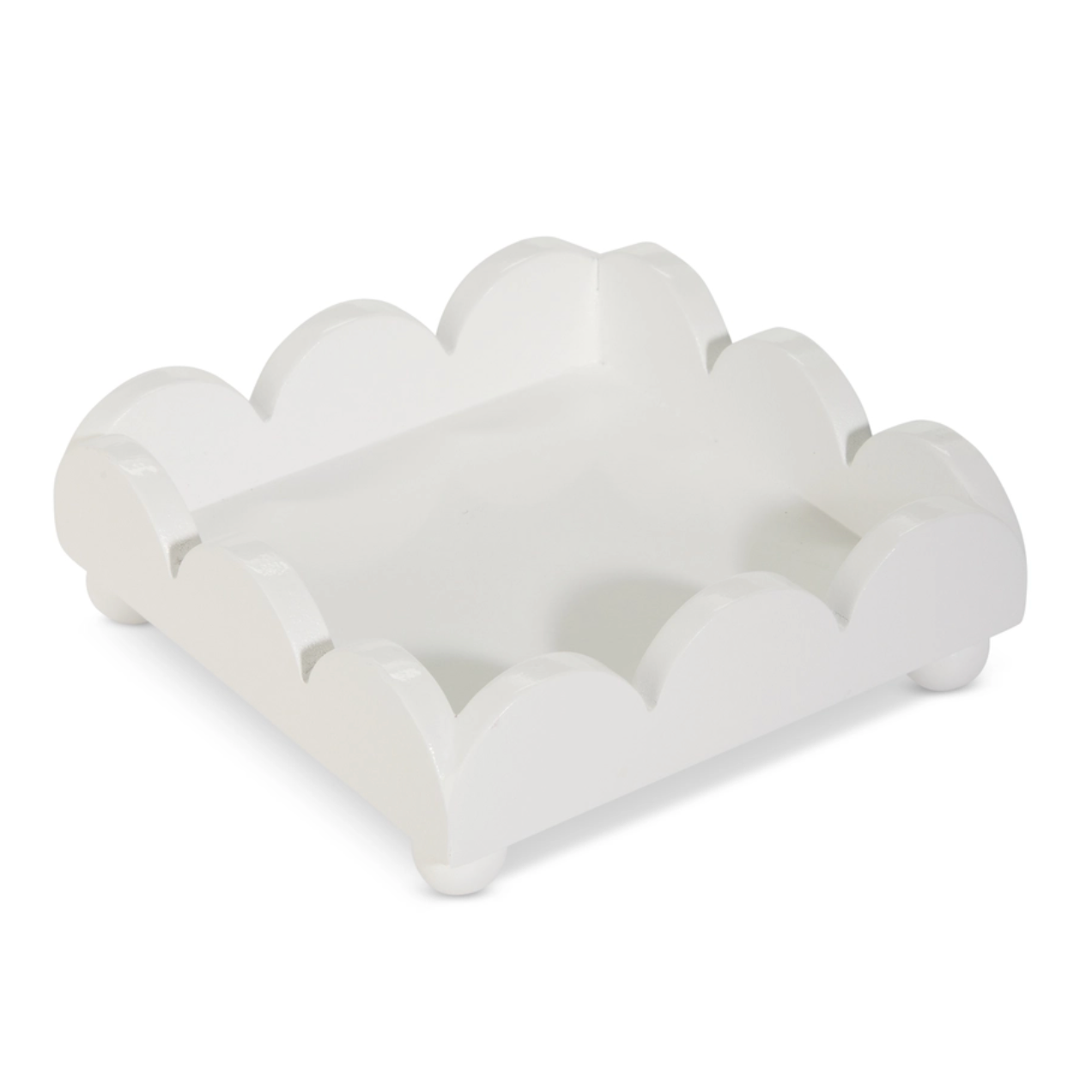 Scalloped Cocktail Napkin Holder