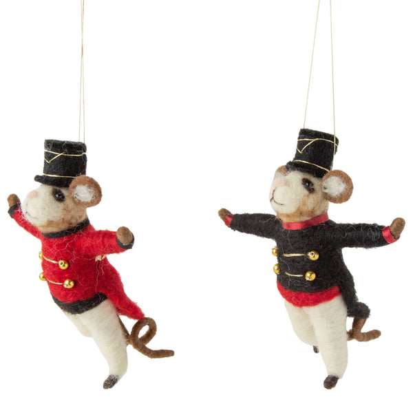 Nutcracker Mouse Felt Ornament