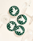 Holiday Dove Coaster Set