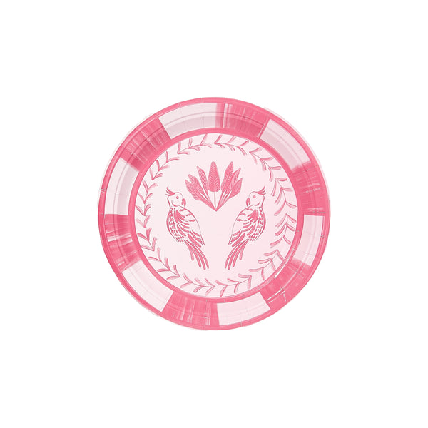 Lovebirds Paper Plates