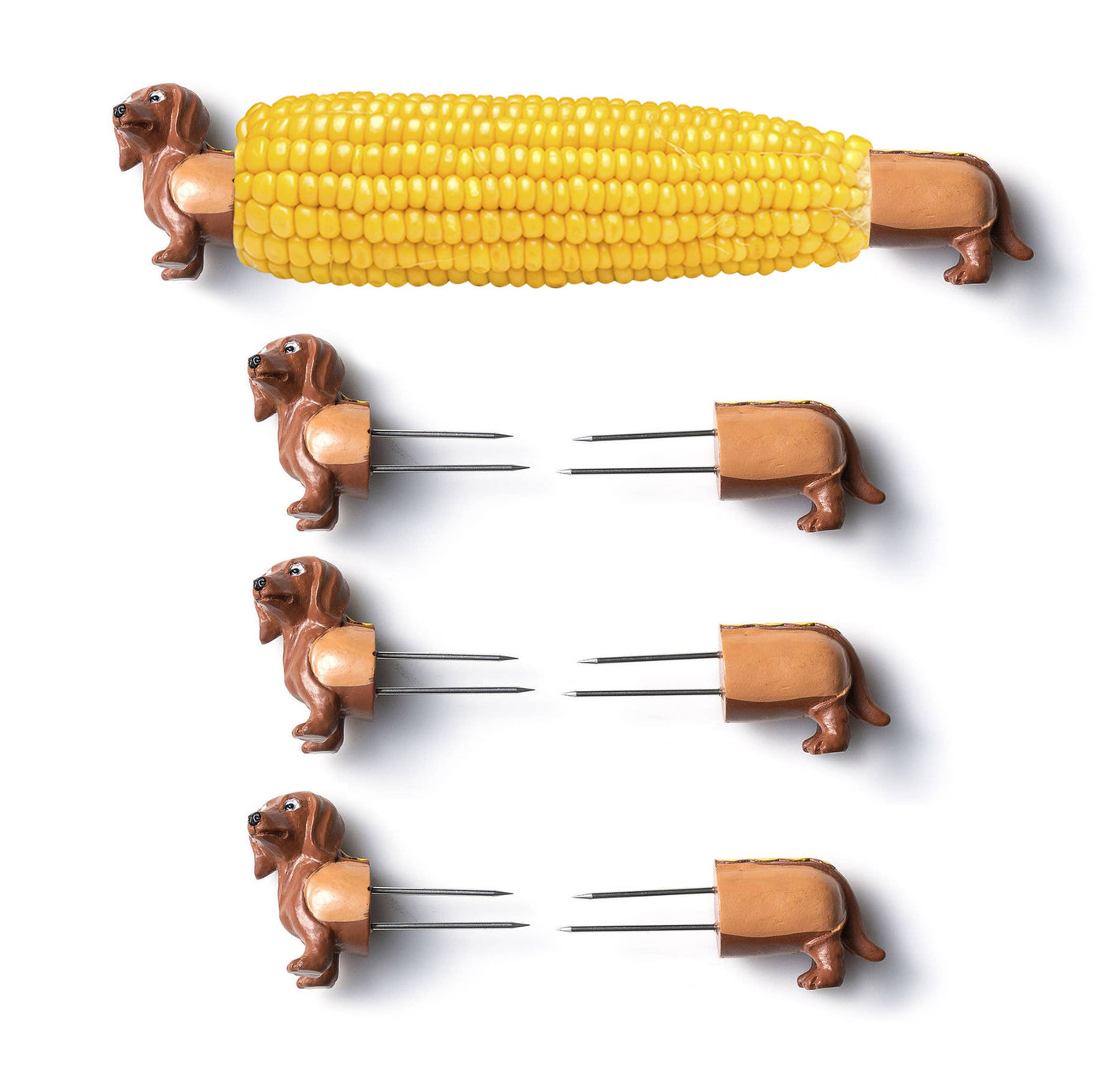 Dachshund Corn Holder Set
