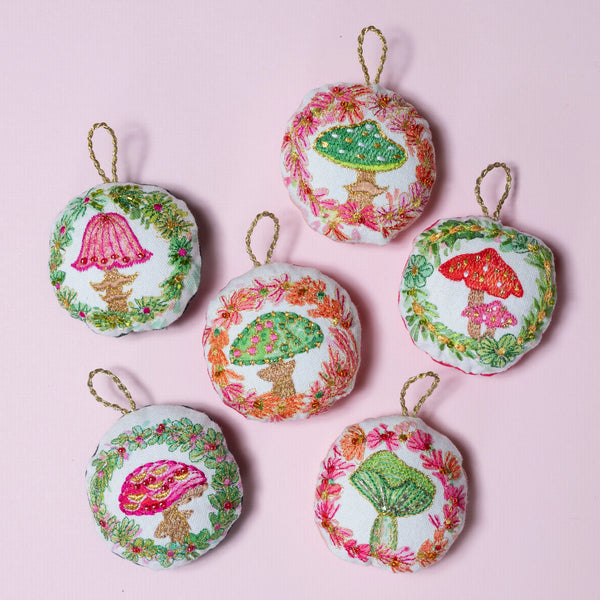 Embellished Mushroom Ornament