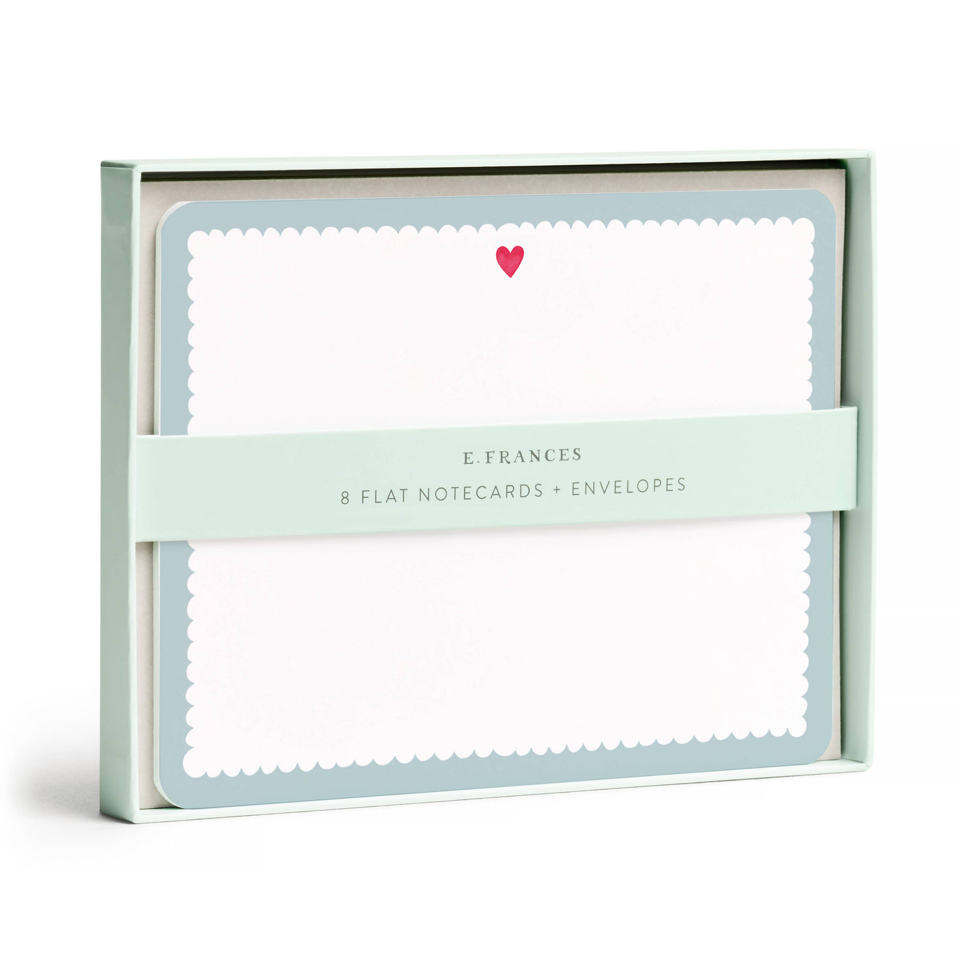 Scalloped Heart Flat Notecard Set