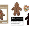 DIY Stitched Gingerbread Ornament Kit