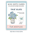 True Blues Hydrangea Mini Note Card Set