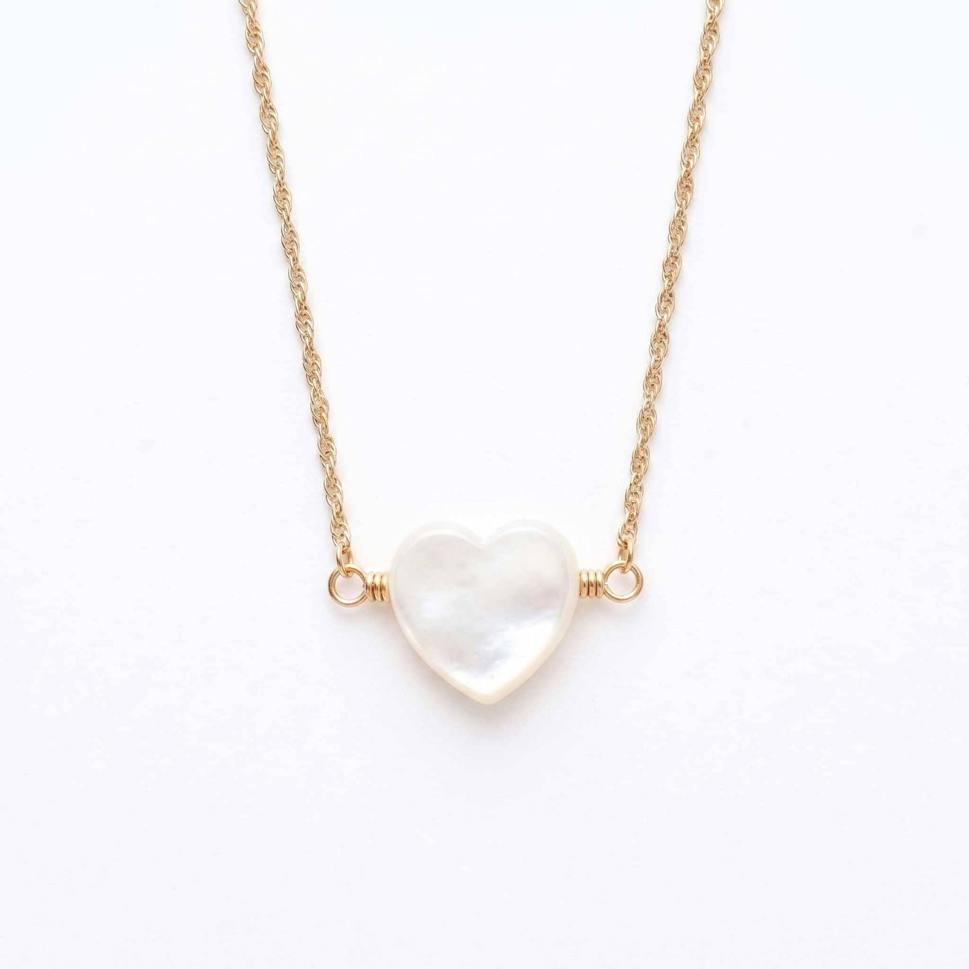 Mother of Pearl Heart Necklace