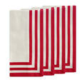 Triple Stripe Dinner Napkin Set