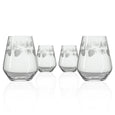 Pinecone Glassware, Stemless Wine, 17 oz