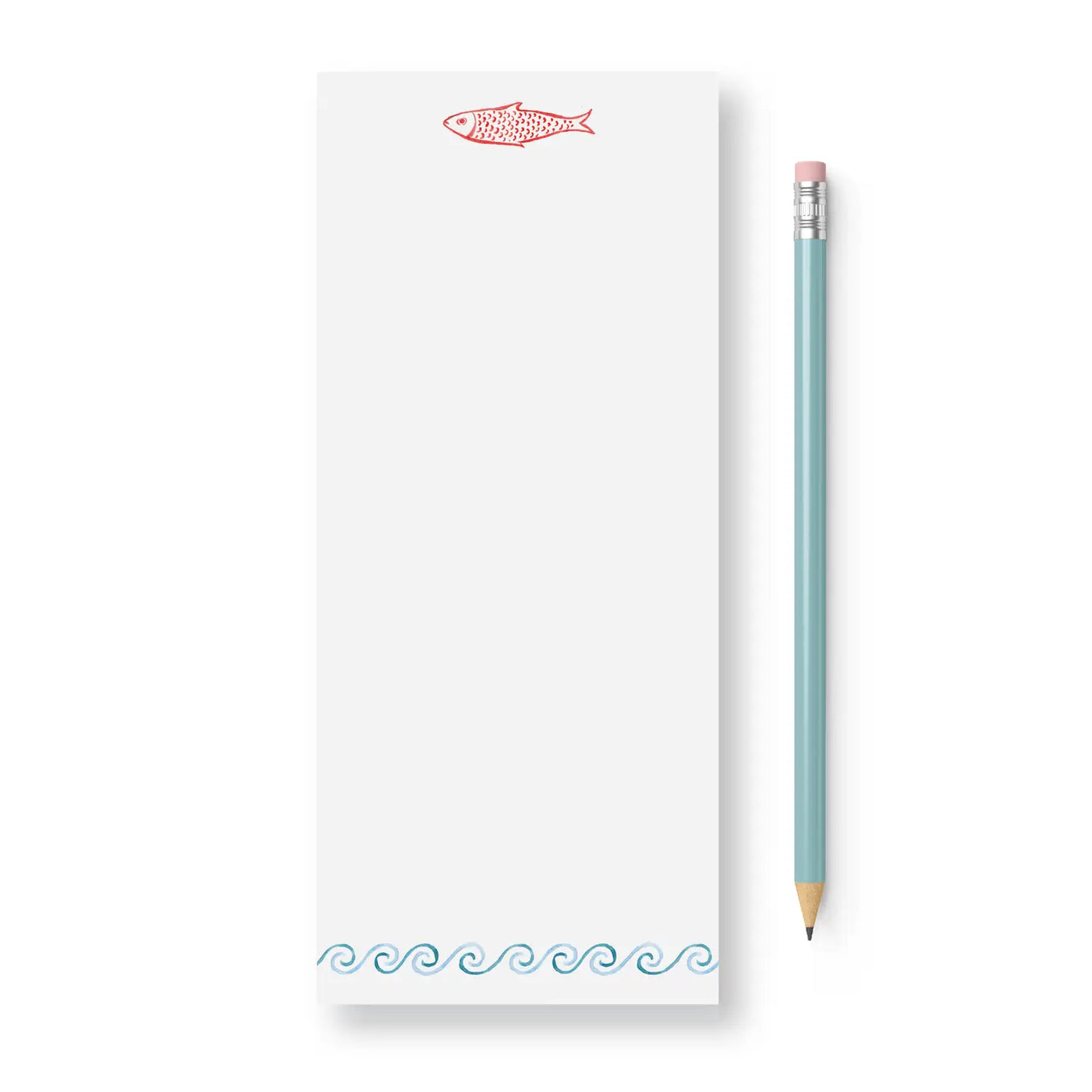 Rainbow Fish with Waves Notepad