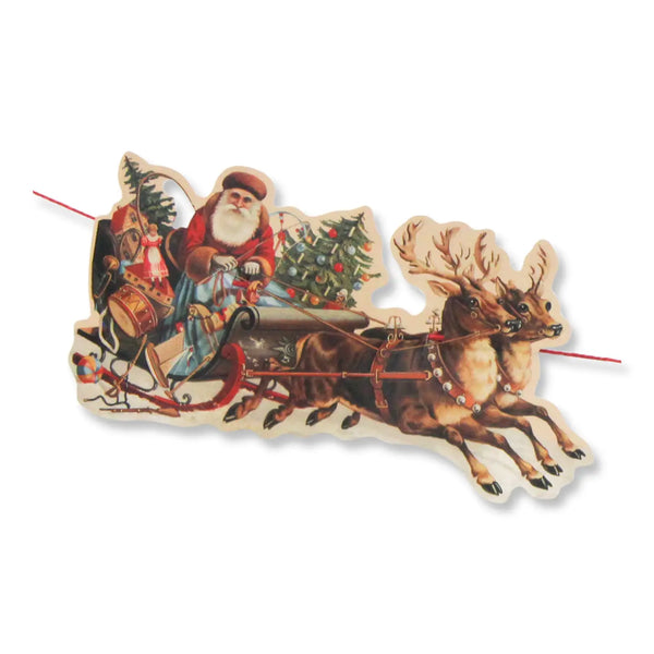 Santa Sleigh Garland