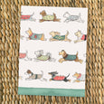 Holiday Pups Tea Towel