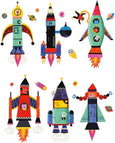 Rocket Ships Magnetic Build-It
