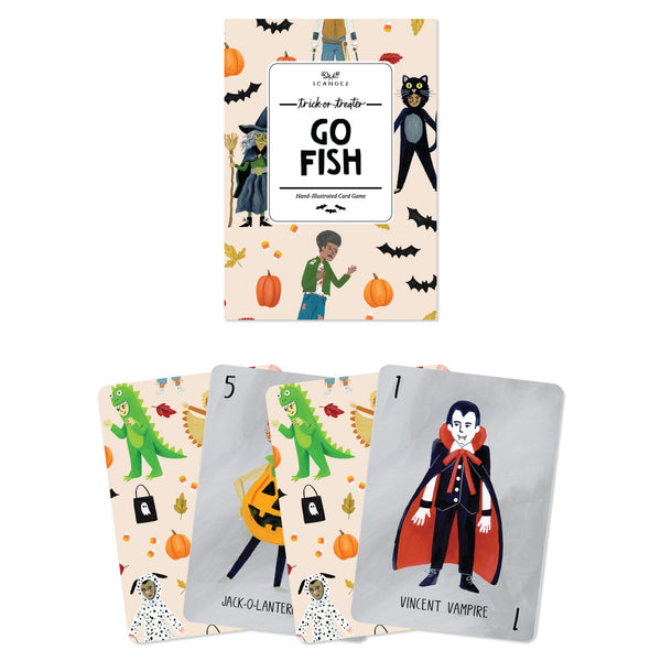 Trick-Or-Treaters Go Fish Card Game