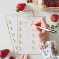 Strawberry Label Sticker Sheets