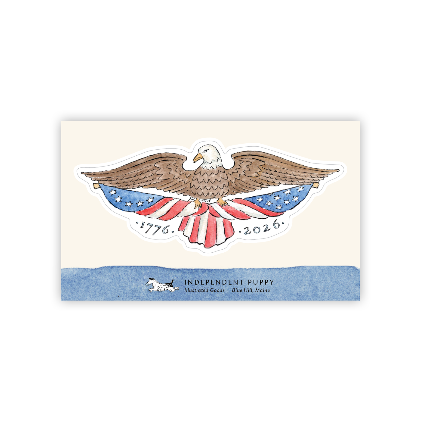 Vintage American Eagle Kiss-Cut Sticker