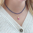 Petite Gemstone Beaded Necklace
