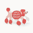 Boujee Birthday Poodle Card
