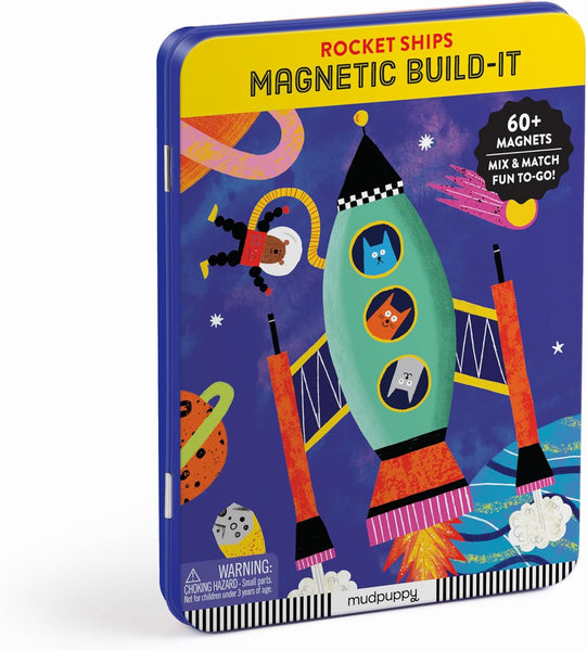 Rocket Ships Magnetic Build-It