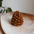 Pinecone Beeswax Candle
