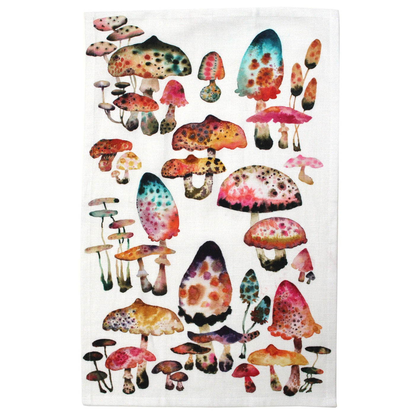 Inky Shrooms Tea Towel