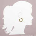 Hammered Knife Edge Hoops
