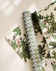 Oak Leaves & Woodland Check Double-Sided Gift Wrap Set