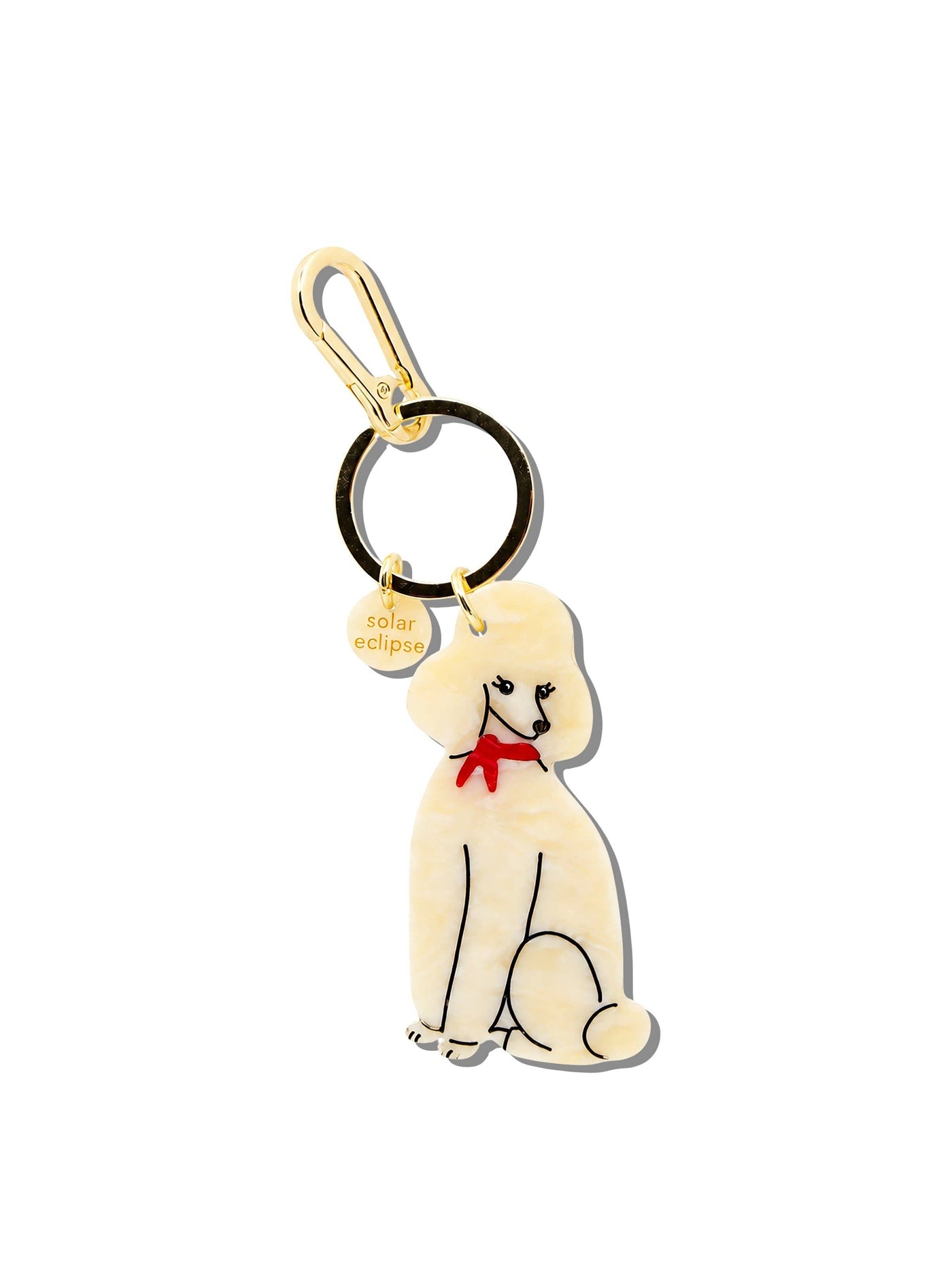 Poodle Bag Charm & Keychain