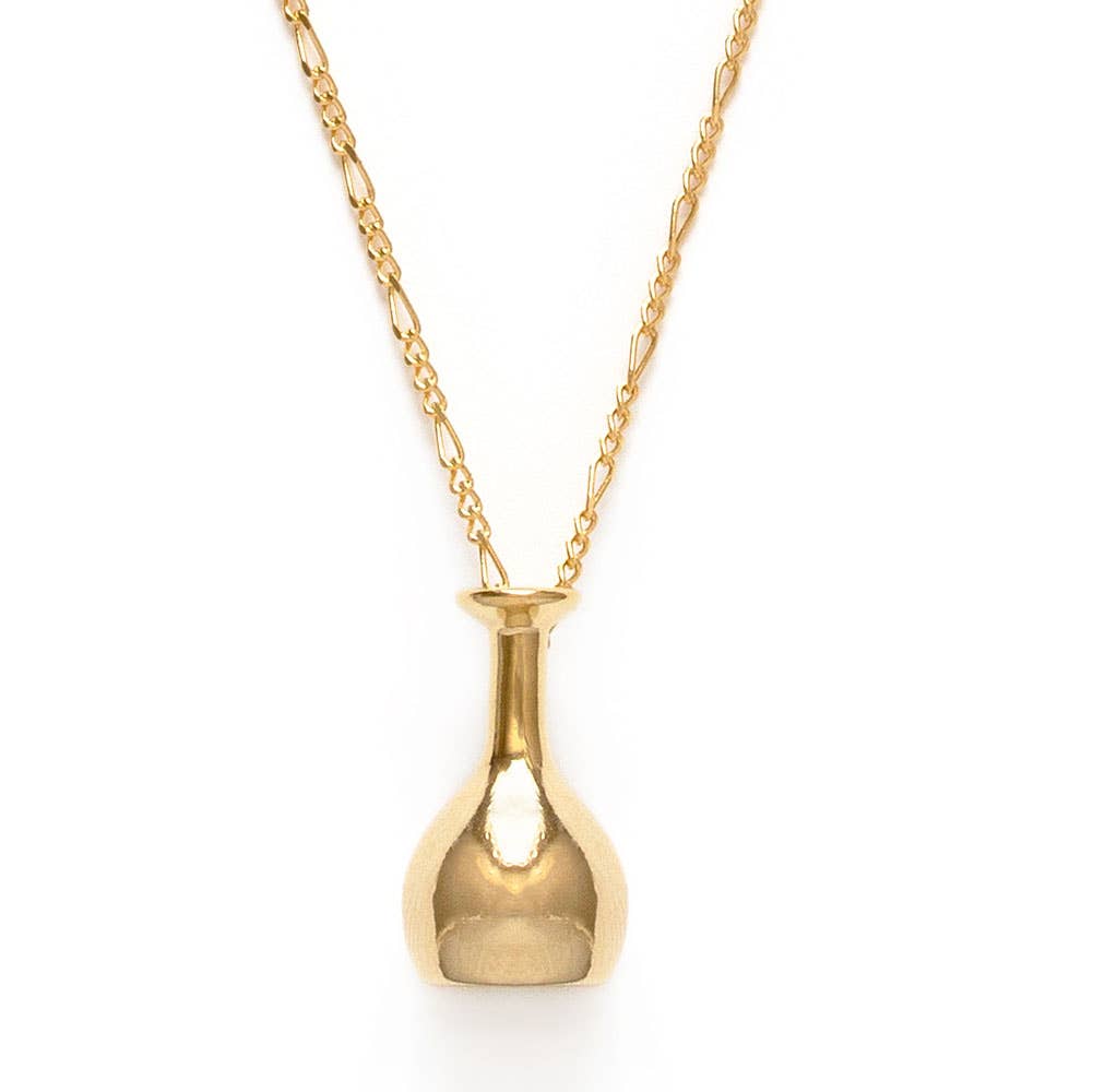 Tiny Ancient Vessel Pendant Necklace