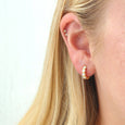 Opal Huggie Earrings