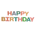 Bright Happy Birthday Garland