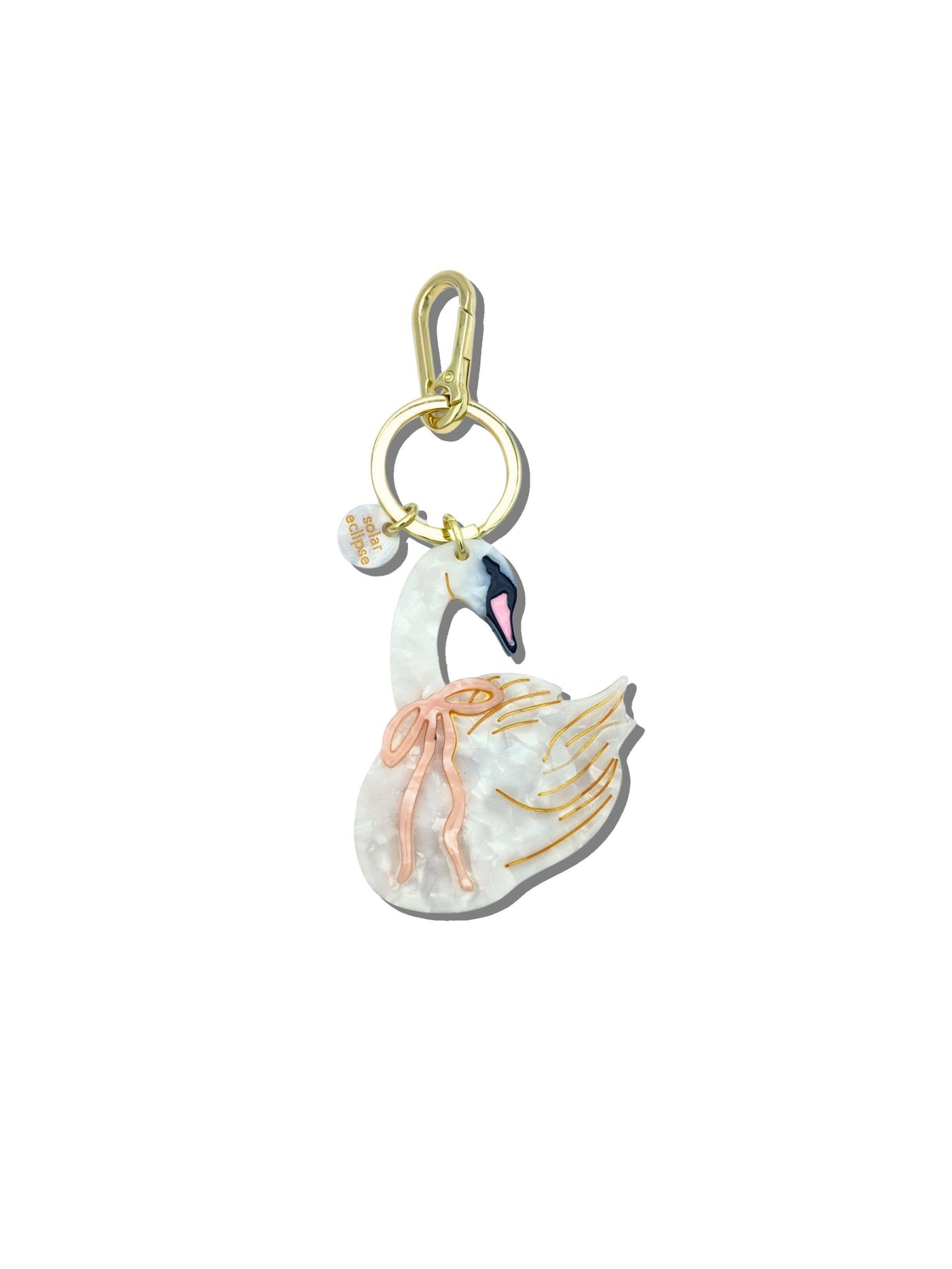 Bow Swan Bag Charm & Keychain