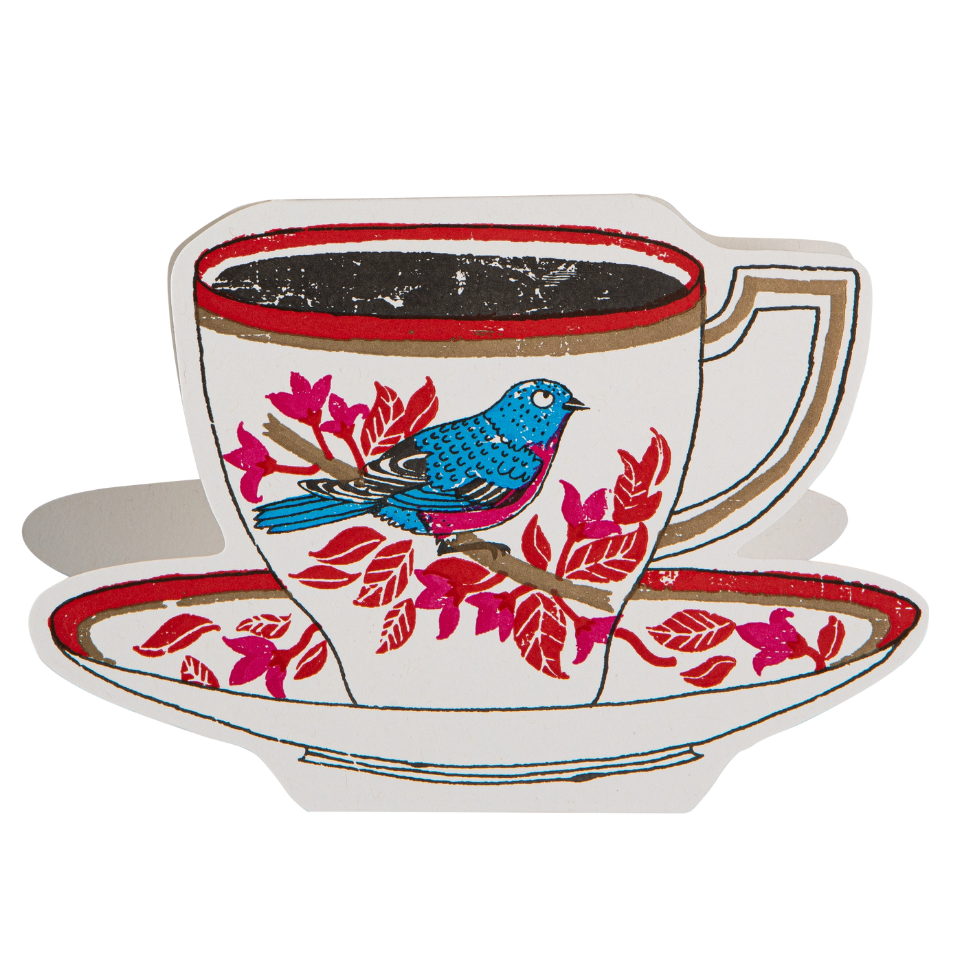 Birdy Tea Cup Card
