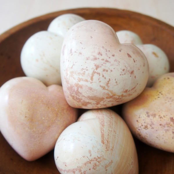 Natural Stone Paperweight Heart